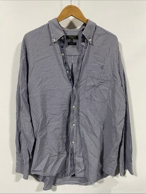 Bobby jones Classic Navy Gingham Button-Down Shirt - Men's